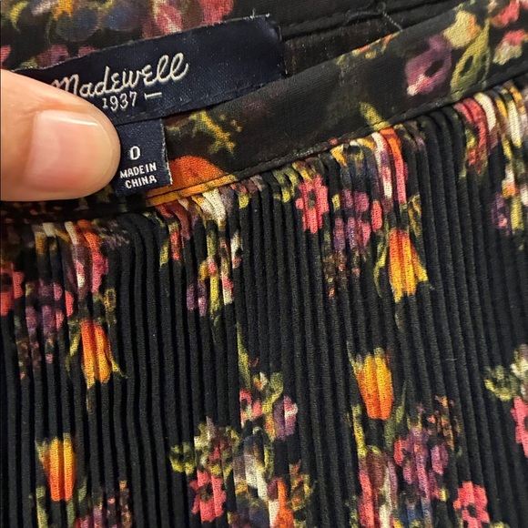Madewell Black Floral Mini Skirt - Picture 5 of 5